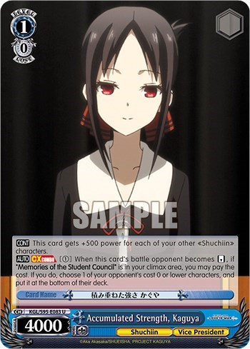 Accumulated Strength, Kaguya KGL/S95-E083 U