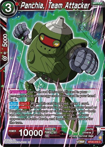 Panchia, Team Attacker BT20-016