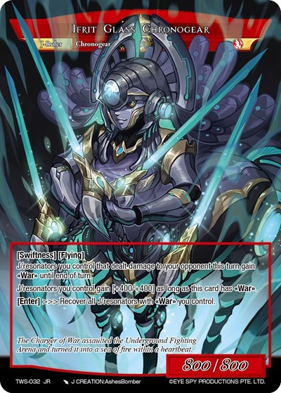 Summon the Charger of War! // Ifrit Glass Chronogear 