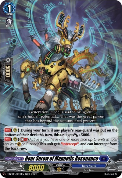Gear Serow of Magnetic Resonance [D Format] D-SS02/010EN