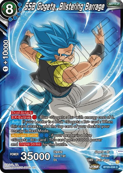 SSB Gogeta, Blistering Barrage BT20-034