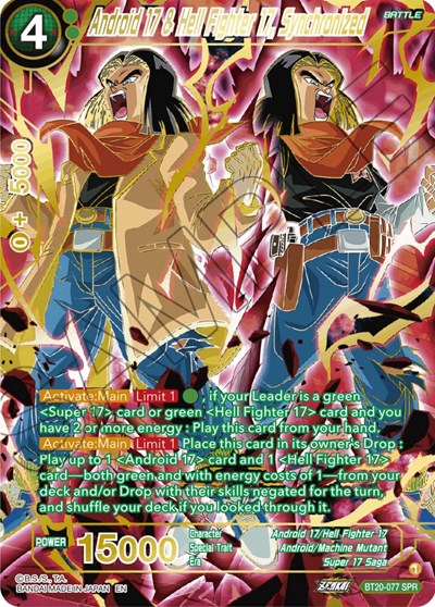 Android 17 & Hell Fighter 17, Synchronized BT20-077