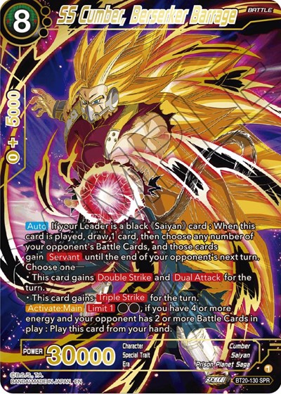 SS Cumber, Berserker Barrage BT20-130