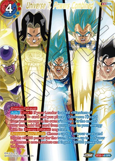 Universe 7, Powers Combined BT20-140