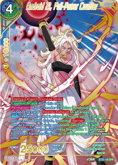 Android 21, Full-Power Counter BT20-145