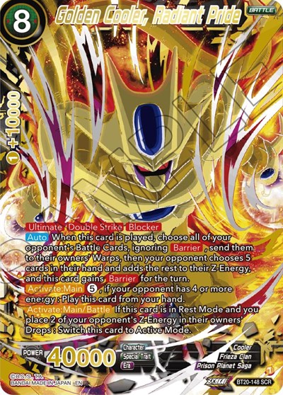Golden Cooler, Radiant Pride BT20-148