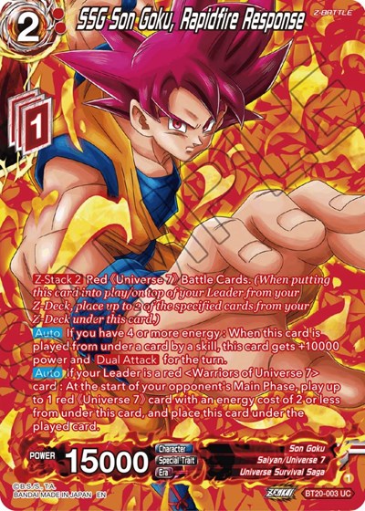 SSG Son Goku, Rapidfire Response BT20-003