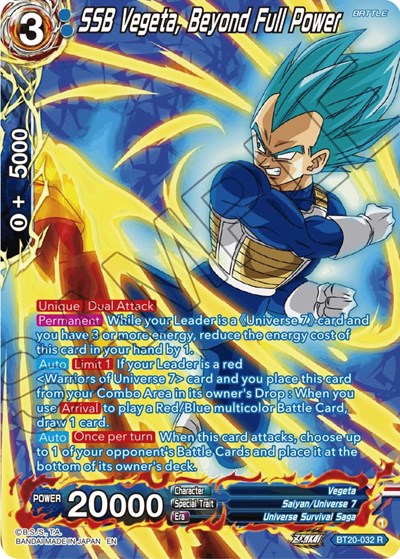 SSB Vegeta, Beyond Full Power BT20-032