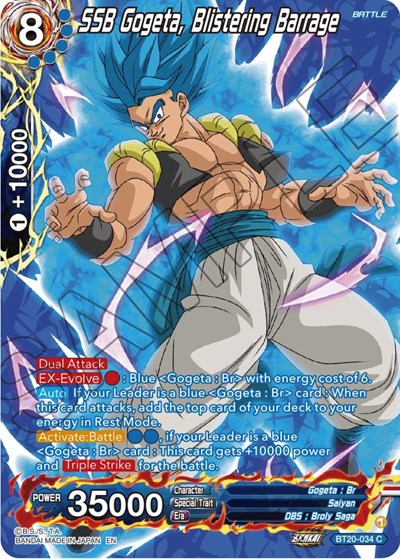 SSB Gogeta, Blistering Barrage BT20-034