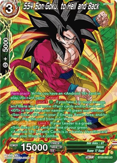 SS4 Son Goku, to Hell and Back BT20-063