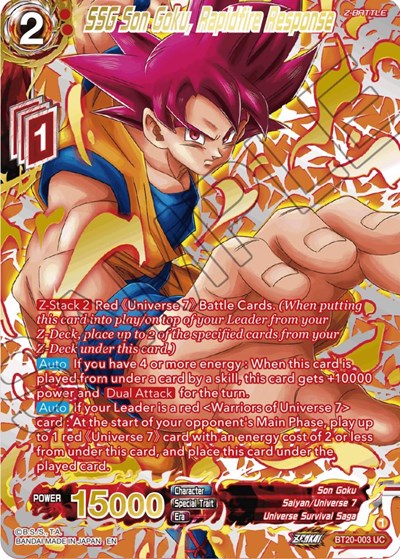 SSG Son Goku, Rapidfire Response BT20-003