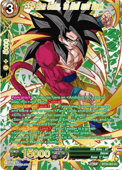 SS4 Son Goku, to Hell and Back BT20-063