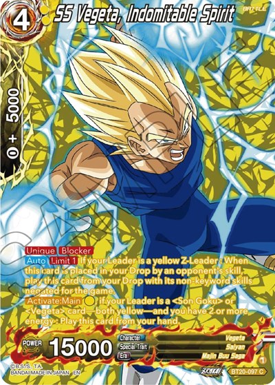 SS Vegeta, Indomitable Spirit BT20-097
