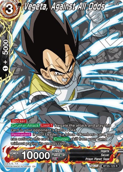 Vegeta, Against All Odds BT20-123