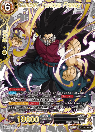 Cumber, Furious Frenzy BT20-131