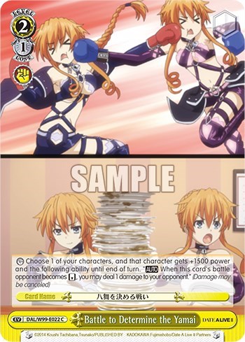 Battle to Determine the Yamai DAL/W99-E022 C