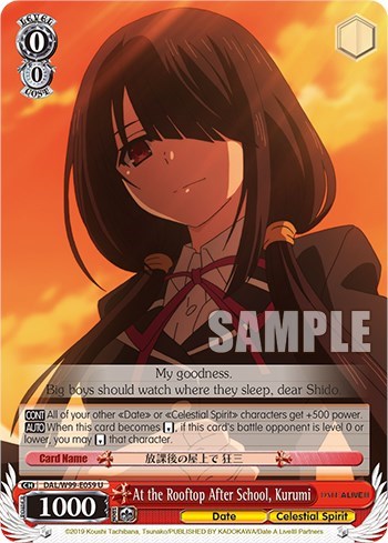 At the Rooftop After School, Kurumi DAL/W99-E059 U