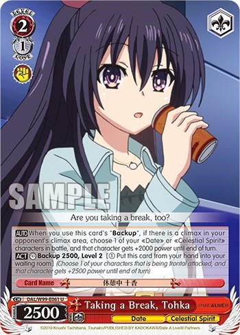 Taking a Break, Tohka DAL/W99-E061 U