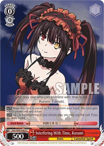 Interfering With Time, Kurumi DAL/W99-E063 C