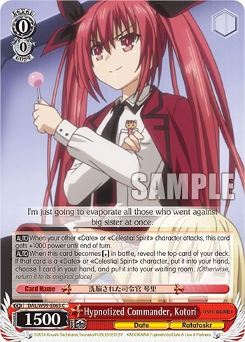 Hypnotized Commander, Kotori DAL/W99-E065 C