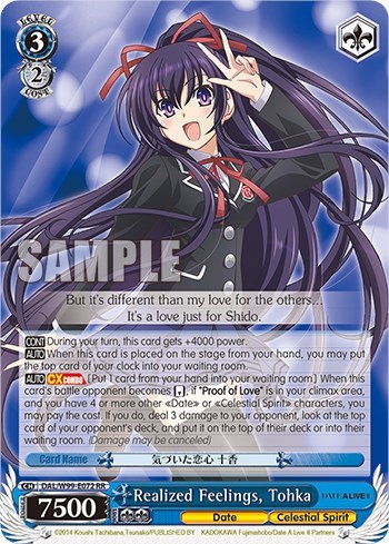 Realized Feelings, Tohka DAL/W99-E072 RR
