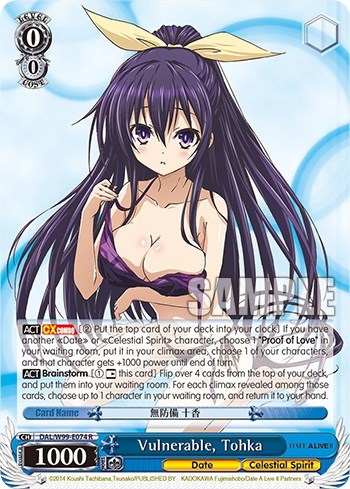 Vulnerable, Tohka DAL/W99-E074 R