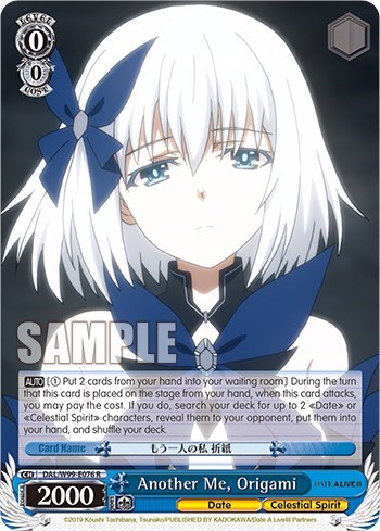 Another Me, Origami DAL/W99-E076 R