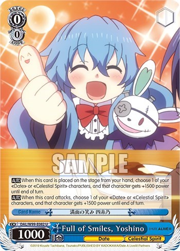 Full of Smiles, Yoshino DAL/W99-E082 U