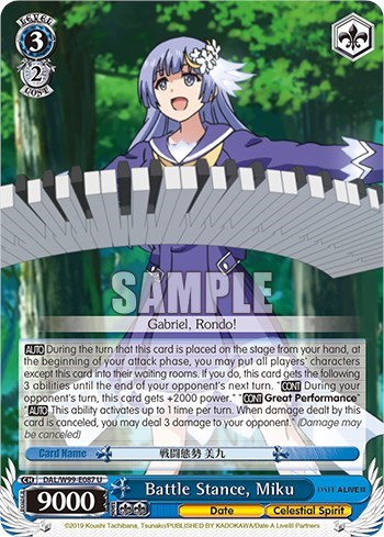 Battle Stance, Miku DAL/W99-E087 U