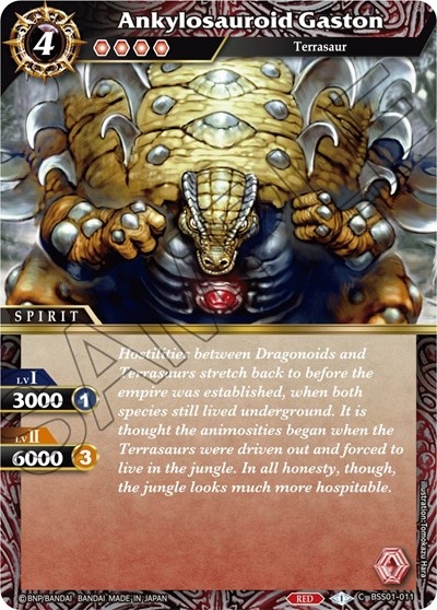 Ankylosauroid Gaston BSS01-011