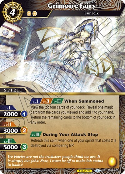 Grimoire Fairy ST04-009