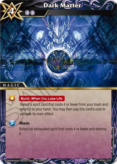 Dark Matter BSS01-126
