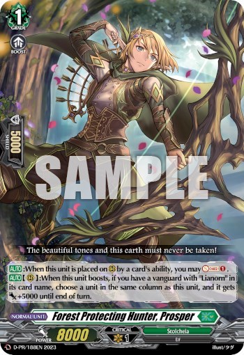 Forest Protecting Hunter, Prosper [D Format] D-PR/0188EN 2023