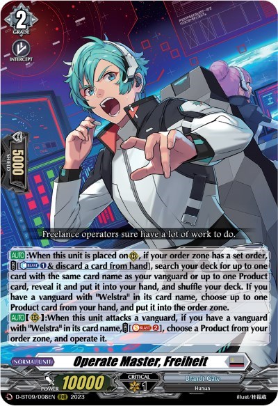 Operate Master, Freiheit [D Format] D-BT09/008EN