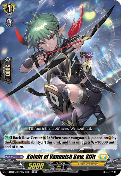 Knight of Vanquish Bow, Sfilt [D Format] D-BT09/032EN