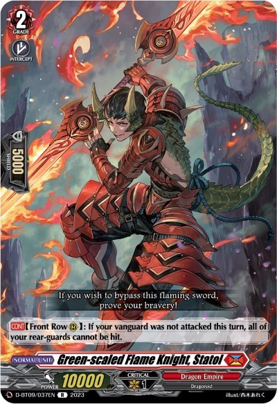 Green-scaled Flame Knight, Statol [D Format] D-BT09/037EN