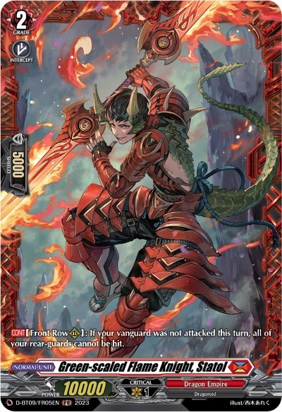 Green-scaled Flame Knight, Statol [D Format] D-BT09/FR05EN