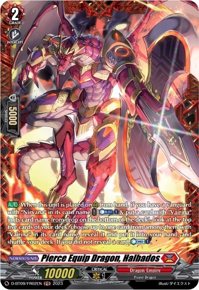 Pierce Equip Dragon, Halbados [D Format] D-BT09/FR02EN