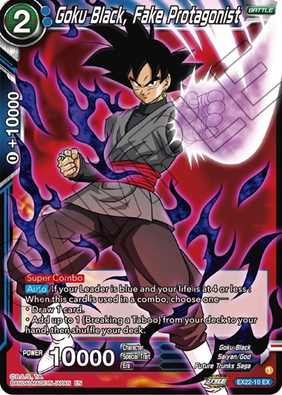 Goku Black, Fake Protagonist EX22-10