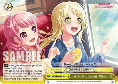 To That Joyous Place! — BanG Dream! Girls Band Party! 5th Anniversary