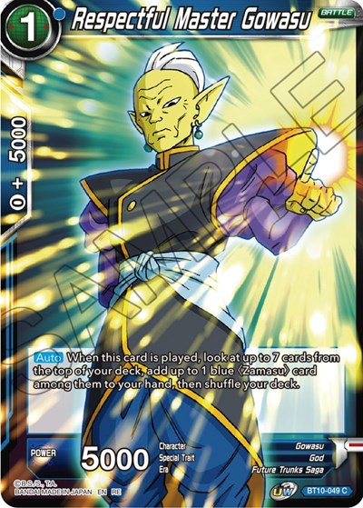 Respectful Master Gowasu BT10-049