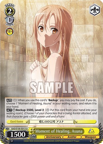 Moment of Healing, Asuna SAO/S100-E013 U