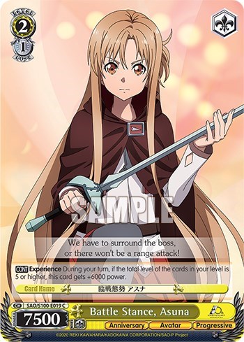 Battle Stance, Asuna SAO/S100-E019 C