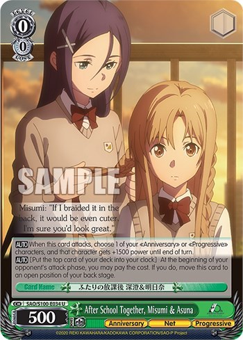 After School Together, Misumi & Asuna SAO/S100-E034 U