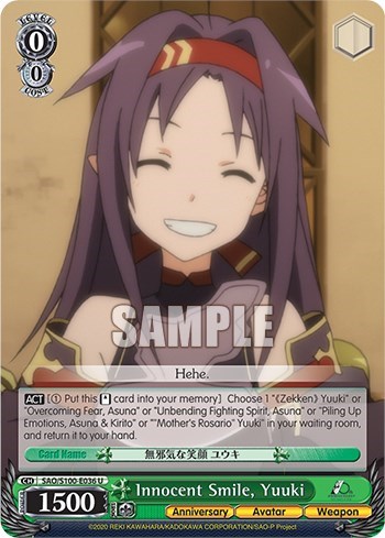 Innocent Smile, Yuuki SAO/S100-E036 U