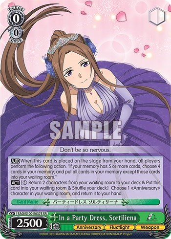 In a Party Dress, Sortiliena SAO/S100-E037S SR