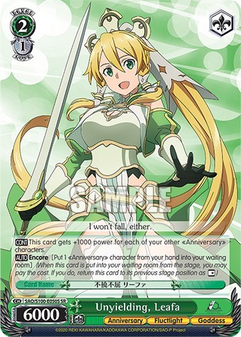 Unyielding, Leafa SAO/S100-E050S SR