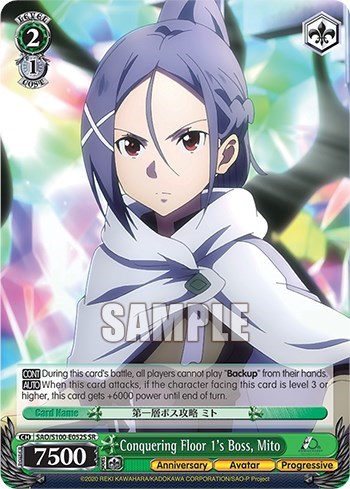 Conquering Floor 1's Boss, Mito SAO/S100-E052S SR