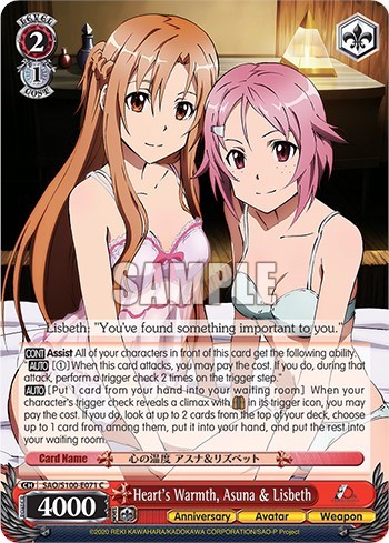 Heart's Warmth, Asuna & Lisbeth SAO/S100-E071 C