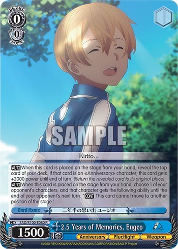 2.5 Years of Memories, Eugeo SAO/S100-E080 R